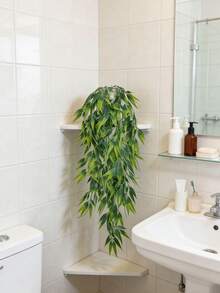 1件人造植物，吊掛式植栽盆，壁掛式裝飾架，適用於室內外，客廳架子裝飾，家居裝飾，房間裝飾，花園裝飾，牆面裝飾 - 綠色 - 查看 8