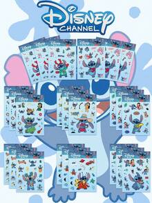 Disney | 8 張夏季可愛 Lilo & Stitch 卡通度假貼紙，美學夏威夷度假貼紙，適用於滑板、衝浪板、冰箱、剪貼簿、日記本、水瓶、筆電、行李箱、手機、汽車、摩托車，生日禮物、學校、聖誕派對 - 1 Set - 查看 2