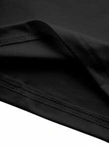Domestic Shipping. New For Fall. Black Long-Sleeved T-Shirt For Women. Printed, Loose-Fitting, Korean-Style Top. Fall Clothing. Y2K Top. Korean Casual. Oversized. - Black - View 6
