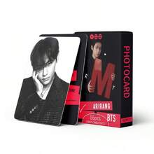 55件/盒 BT K-POP 粉丝周边商品，SKZ 限量版粉丝应援礼品，收藏照片卡，贴纸，节日礼物 - 彩色 - 查看 9