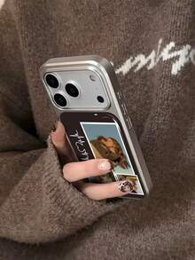 1pc Customized 3-Photo Phone Case, Heartbeat Line Couple Design, Electroplated Soft Gel Phone Case Compatible With Iphone 17 Pro Max/16 Pro Max/15/14 Plus/13 Pro/12 Pro Max/11, New , Fashionable, Colorful, Cute, Fun, Minimalist, Matching Phone Case, Personalized, Unique, Ideal Gift For Boyfriend, Grandparents - Multicolor - View 3