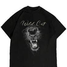 Camiseta de manga corta 100% algodón puro, estilo americano de verano, nueva, moderna y única, versátil, fresca y elegante, con estampado estilo BF. - Blanco - Ver 6