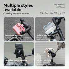 ROCKBROS 1 cái giá đỡ điện thoại gắn tay lái xe đạp có thể điều chỉnh - trắng - Xem 2