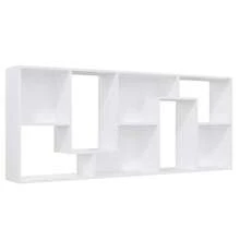 Librería vidaXL blanca de 67x24x161 cm, contrachapado. - Blanco - Ver 4