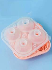 4-Cavity Rose Shaped Silicone Ice Cube Tray With Lid, 3D Rose Ice Ball Maker Mold, Suitable For Whiskey Cocktails And Romantic Occasions - Multicolor - View 13