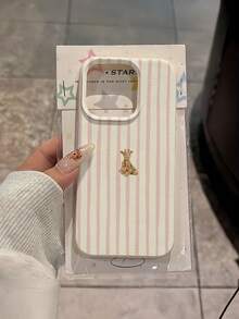 New Anti-Drop Phone Protective Case, Provides All-Round Protection, TPU Striped Giraffe Design. Compatible With Apple 16, 15, 14, 13, 12, 11 Pro Max And Series Models, International Version, Not Domestic Version, Spring Gift, Birthday Gift, Anniversary Gift - Multicolor - View 4