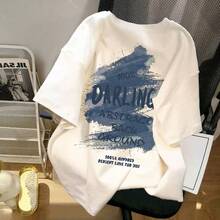 Women's Chinese Style Pure Cotton T-Shirt, Short Sleeve, Unique Design, Loose Fit, Hong Kong Summer Style, Elegant American Retro White Top. - 白色 - 查看 10