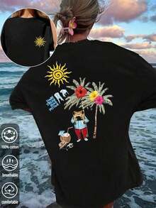 Women T-Shirts - Black 2 - View 5