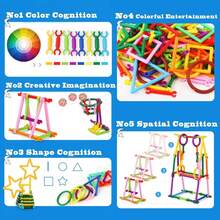 100/200/400pcs Magic Wand Building Blocks Set - Children DIY Construction Blocks, Educational Building Toys, Inspire Imagination, Engineering Kit, Multi-Color & Shape, Birthday/Holiday Gift, Party Favors, Educational Building Blocks - Multicolor - View 9