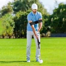 Diese von 39 bis 66 cm ausziehbare Golf-Trainingshilfe wird mit einem Trainingsgurt geliefert und eignet sich für Aufwärmübungen und Haltungskorrekturen zur Verbesserung von Schwungflexibilität und -stabilität. Sie ist ideal für das Training zu Hause, auf der Driving Range und im Freien. - Schwarz - Übersicht 8