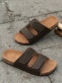 Women's Adjustable Slippers With Fashionable Straps, Durable And Comfortable Soles For Easy Slip-On, A Versatile Must-Have Item For Any Wardrobe - Brown 2 - View 2