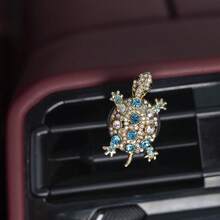 1/2/4pcs New Cute Rhinestone Turtle Car Air Vent Clip Decor, Fits Various Car AC Vents, Funny Lucky Turtle Decor Clip, Suitable As Gift - New Version Of Turtle - View 7
