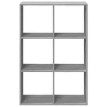 Separador de ambientes con estantería vidaXL Sonoma Gris 69,5x29x103,5cm Aglomerado - Gris - Ver 5