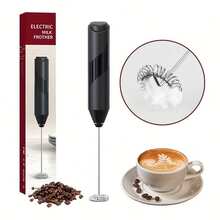 SOKANY 便攜式手持電動奶泡器，14000 RPM 馬達，高速打泡，9cm 短桿，一鍵操作，易於清潔，2 顆 AA 電池供電。適用於咖啡、抹茶和醬汁；居家/辦公室完美伴侶。 - 黑色 - 查看 2