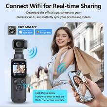 Portable Handheld 4K HD Action Camera With Smart Gimbal Stabilizer, Fast Autofocus & Tracking, Compatible With Tripod, Suitable For Video Recording, Drone Photography, Home Use, Travel Shooting, Live Streaming, Face/Object Tracking, And SD Card Recording - View 8