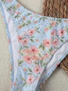 Nuevo conjunto de bikini negro sólido, sexy, elegante, casual, para playa, vacaciones y citas, sin tirantes, para primavera/verano - Multicolor 2 - Ver 5