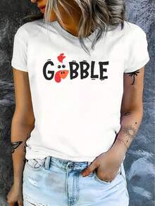 1 camiseta casual de manga corta para mujer, 100% algodón grueso - cuello redondo cómodo, suave y bonita, 180g 100% algodón. - Negro - Ver 9