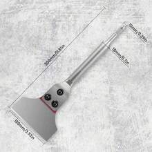 Metallmeißel, Fliesenmeißel, 300 x 100 mm, ideal kompatibel mit dem SDS-Plus-Schlaghammer. – Ausgestattet mit robusten Klingen aus einer speziellen Legierung und einem komfortablen, rutschfesten Griff entfernt er effizient Klebstoffe, Farbe, Rost und Schweißspritzer. - A - Übersicht 4