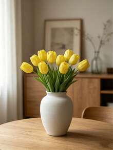 3 cành hoa tulip nhân tạo chất lượng cao, thích hợp cho khách sạn, văn phòng, nhà ở, bó hoa cưới, bàn ăn, trang trí lễ Phục sinh. Do sự khác biệt về ánh sáng và thiết bị chụp ảnh, màu sắc sản phẩm có thể có một số sai lệch. Vui lòng tham khảo sản phẩm thực tế nhận được. - nhiều màu - Xem 6