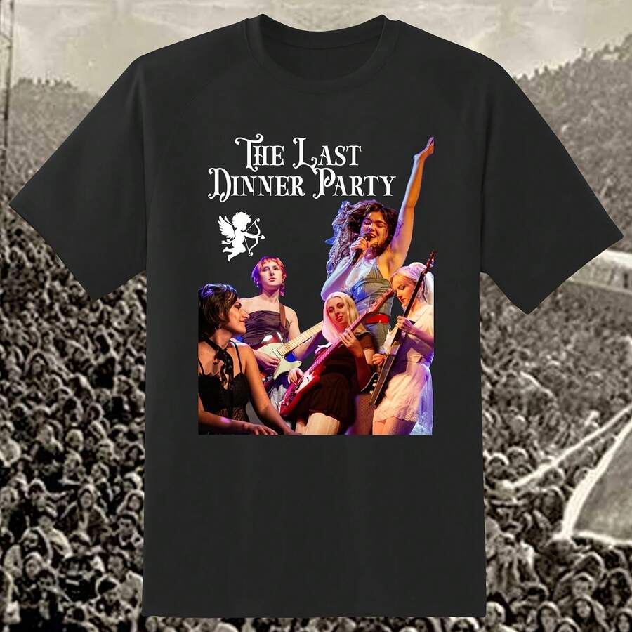 The Last Dinner Party Tribute Black Shirt Handmade - 黑色 - 查看 1