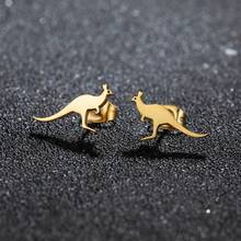 1 Đôi bông tai hình chuột túi Úc bằng thép không gỉ xinh xắn, bông tai hình động vật nhỏ dễ thương dành cho nữ, quà tặng sinh nhật. - GED390 - Xem 10