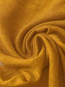 Blusa casual de mujer con decoración de volantes y mangas de campana asimétricas, Pantalones rectos casuales de mujer con cintura elástica, bolsillos laterales y pierna corta, color azul - Amarillo - Ver 6