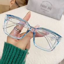 2026 New  Best-Selling Fashion Square Frame Glasses - Màu trắng trong suốt - Xem 1