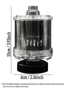 Filtro de esponja de oxígeno para acuario 3 en 1, accesorios multifuncionales para pecera, filtro externo transparente súper silencioso adecuado para acuarios de varios tamaños - Ceniza - Ver 3