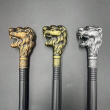 Quyền trượng đầu lâu mới, gậy chống đầu sư tử bằng nhựa, đạo cụ hóa trang cosplay cho tiệc hóa trang - Nhiều màu - Xem 3