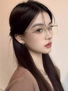 1 chiếc kính không gọng thời trang mới, độ nét cao, được thiết kế đặc biệt dành cho nữ giới. - Trong sáng - Xem 6