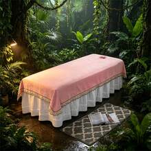 Soft Crystal Textured Massage Mattress, 200 Cm X 120 Cm With Holes, Washable For Use In Beauty Salons And Spa Beds, Suitable For Massage, Eyelash Care And Facial Treatments. - Multicolor - View 4