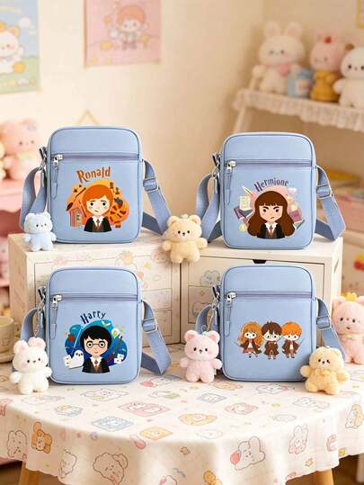  Harry Potter Series Small Square Bag Casual Cute Mobile Phone Shoulder Bag Cross-Body Mini Casual Cross-Body Bag Lightweight Bag