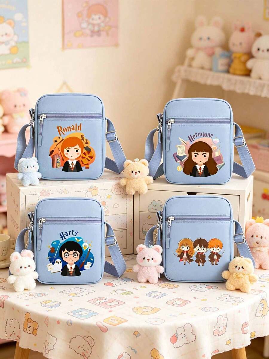 Túi vuông nhỏ kiểu Harry Potter, túi đeo vai đựng điện thoại di động dễ thương, túi đeo chéo mini nhẹ nhàng, phong cách thường ngày. - Nhiều màu - Xem 1