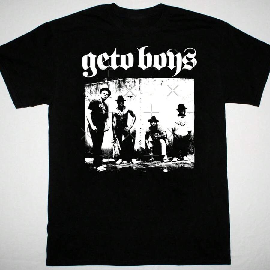 Camiseta de la banda de Hip Hop Geto Boys, negra, manga corta, todas las tallas S-5XL JM143 - Negro - Ver 1