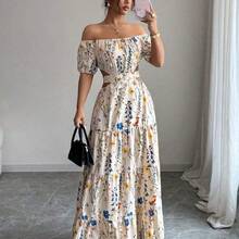 Elenzya 1pc Women's Backless Off Shoulder Strappy Elegant Long Dress - verde menta - Ver 4