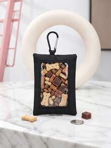 1 pieza Bolsa portátil lavable para premios de mascotas, bolsa de entrenamiento para perros, tamaño compacto fácil de limpiar, adecuada para llevar al pasear al perro o viajar - Multicolor - Ver 7
