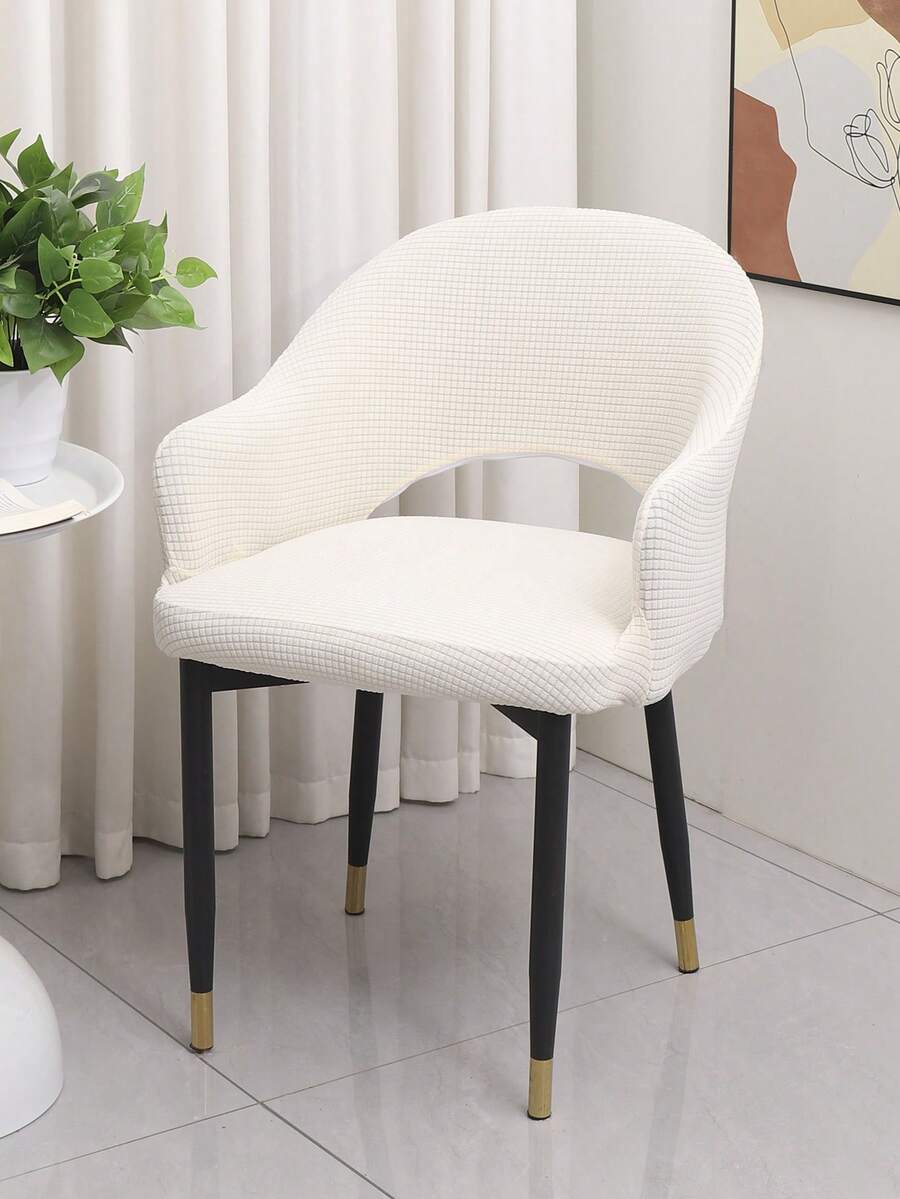 Bộ bọc ghế đơn giản, đa năng, kiểu dáng rỗng ruột, thiết kế nguyên khối. - trắng - Xem 1