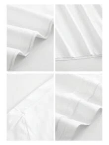 Women's Casual Shirt Print T-Shirt, Short Sleeve And Round Neck, Local Spring/Summer Urban Fashion. - Putih - View 3