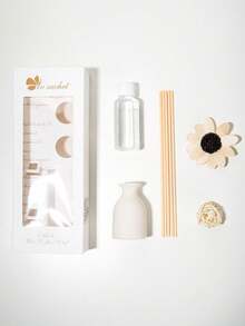 1pc Romantic Essential Oil, 1.69 Oz Reed Diffuser Oil, Lavender, Peach, Agarwood And Sandalwood Scented, Home & Bedroom Air Freshener, Reed Diffuser, Office & Home Decor, Odor Eliminating Fragrance, Girlfriend Aromatherapy Gift - Upgraded Version - View 6