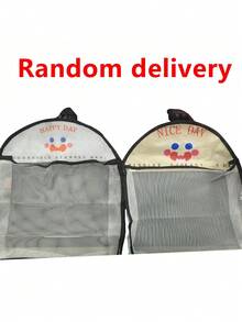 1pc Hanging Mesh Storage Bag, Made Of Polyester, Breathable And Washable, Wall-Mounted, Multi-Functional Hanging Organizer Bag For Underwear, Socks, Portable Breathable Wall-Mounted Storage Bag - Multicolor - View 7