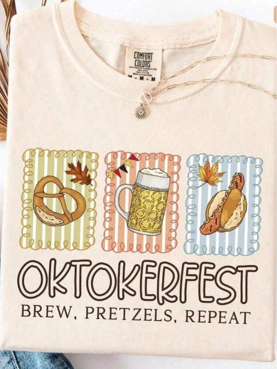 1 Piece Of Printed T-Shirt With Marine Motifs, Casual Short-Sleeved T-Shirts And Fashionable T-Shirts For Women In Spring And Summer, Solid Color Boat Neck Short-Sleeved T-Shirt For Women, Suitable For Summer With Printed T-Shirts, Ladies' T-Shirts And Printed Short-Sleeved T-Shirts, 210g 100% Cotton, All Designs Are Printed. Unisex. - 白色 4 - 查看 1