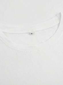 1 Piece Of Men's Casual Short-Sleeve Crew Neck T-Shirt, 100% Cotton, Ideal For Summer Vacations, Fun Graphic Tees, Y2K Streetwear Style, Gifts For Boyfriend And Husband. 210g 100% Cotton, Designs Are Printed. Unisex. - 白色 0922 - 查看 3