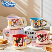 Disney 迪士尼米奇陶瓷马克杯 - 精致300毫升渐变色咖啡杯，配金色把手 - 米奇和米妮主题收藏版陶瓷咖啡杯 - 厨房和餐厅必备 - 彩色 - 查看 4