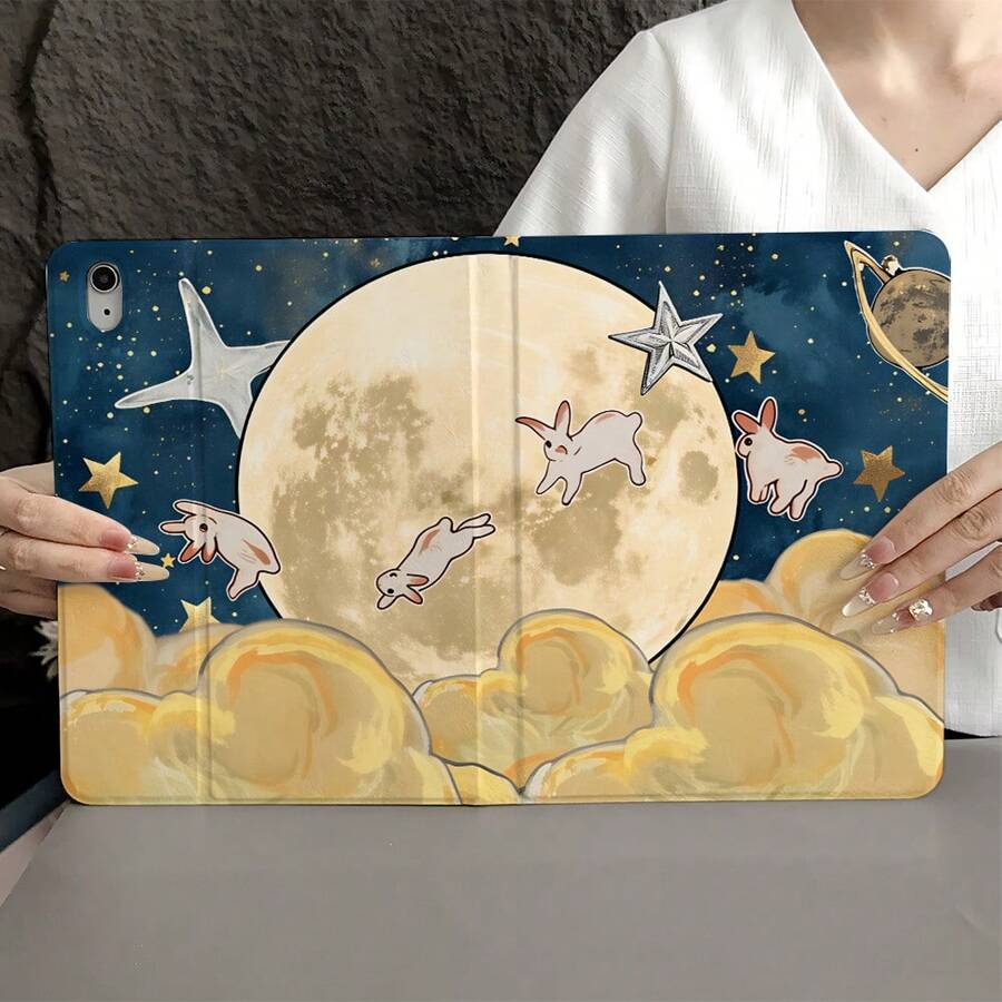 1 Bao da bảo vệ dạng gập kèm ngăn đựng bút, tương thích với iPad Air 4/5/ thế hệ thứ 10, Air 13 (M3 2025)/ Air 11 (M3 2025)/ 11 (A16 2025), Oppo Pad, Matepad, Vivo Pad, Honor Pad, Xiaoxin Pad. - Nhiều màu - Xem 1