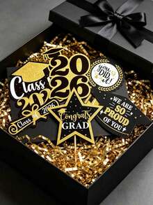 1/6pcs 2026 Graduation Party Decorations,Graduation Decorations, Tabletop Vase Inserts And Cake Toppers,Graduation Party Table Decor,Graduation Decor,2026 Graduation Decorations, Graduation Centerpieces, Graduation Season Kitchen & Dining Room Decor - Multicolor - View 3