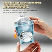 1pc Multipurpose Foldable Ice Ball Cup, 2-In-1 Silicone Portable Straw Water Bottle, Household Ice Cube Maker For Summer - Multicolor - View 3