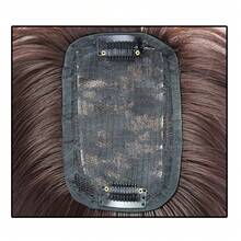 25cm Wig Piece Straight Hair Toppers Hairpiece Anti-Slip Clip In Women Bangs Fringe Natural Hair Extensions Wig - Black - View 6