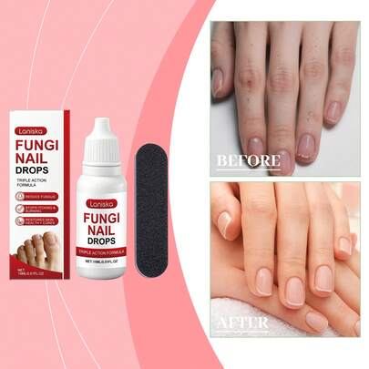 2pcs Nail Care Drops, Mild Herbal Essence, Nourishing Nail Surface, Brightening And Smoothing Daily Care Agent