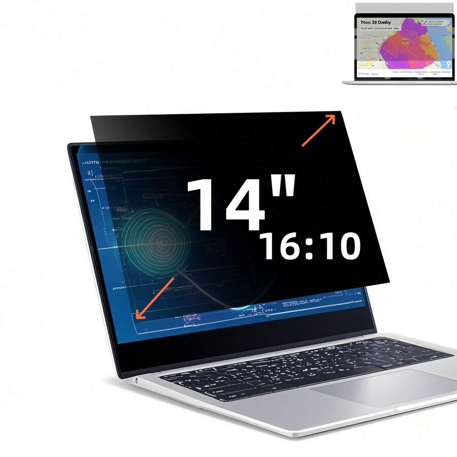Miếng dán bảo vệ màn hình 14 inch, tỷ lệ 16:10, bảo vệ sự riêng tư cá nhân của bạn. - Xem 1