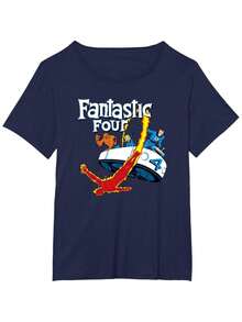 Comics Fantastic Four Fantasticar Retro T-Shirt - 黑色 - 查看 10